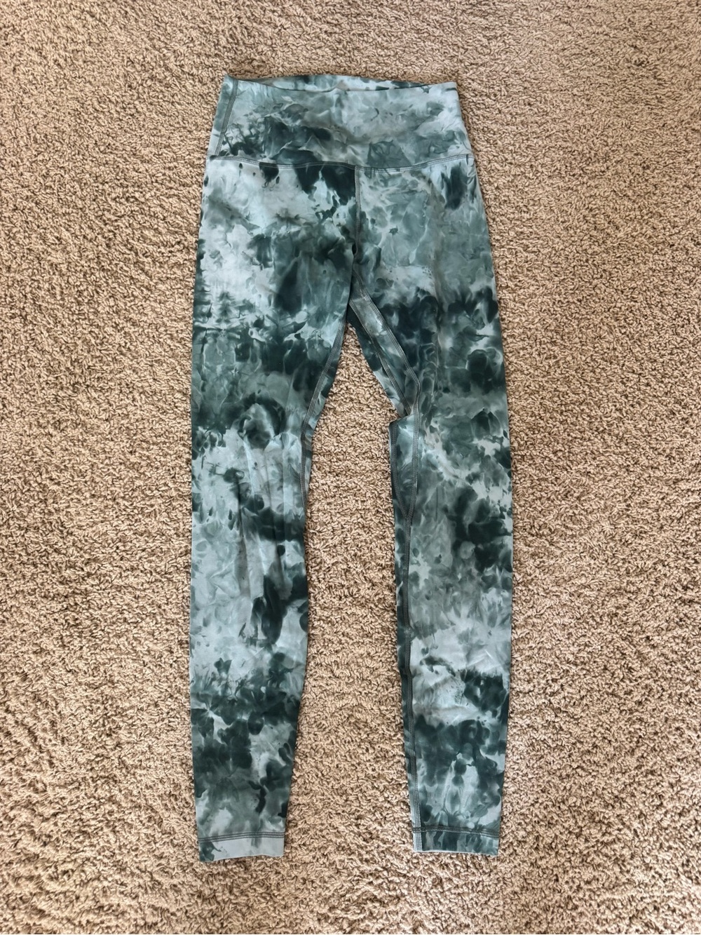 lululemon athletica Align Forest Green Tie-Dye High-Rise Leggings